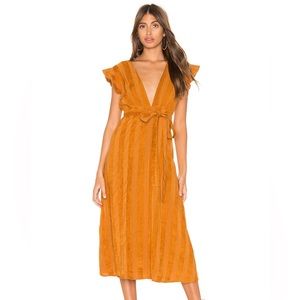 Line & Dot Deep Plunge Dress Size S